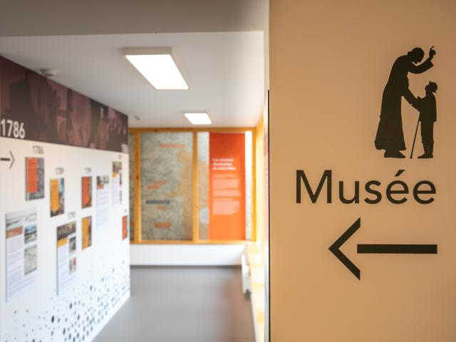 Espace d'exposition au musée