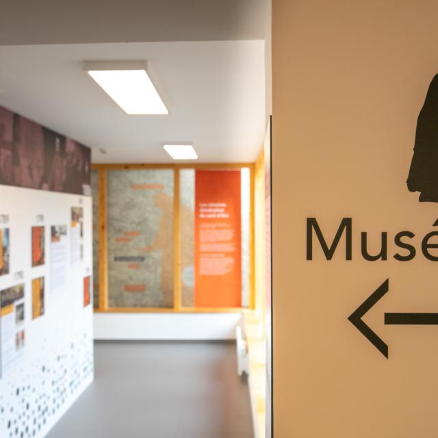 Espace d'exposition au musée